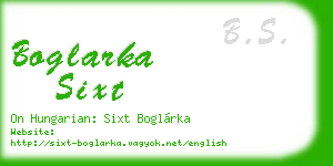 boglarka sixt business card